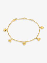 Load image into Gallery viewer, Untamed Deco Hearts Bracelet, Goldplate
