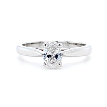 Load image into Gallery viewer, Platinum, 0.50ct F VS1 Mined Diamond Ring