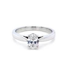 Load image into Gallery viewer, Platinum, 0.50ct F VS1 Mined Diamond Ring