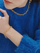 Load image into Gallery viewer, Medium Stellar Hardware Chain Bracelet, Goldplate