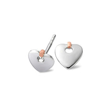 Load image into Gallery viewer, Cariad® Stud Earrings, Sterling Silver & Welsh Gold