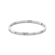 Load image into Gallery viewer, Tree of Life® Insignia Slim Bangle, Sterling Silver & Welsh Gold
