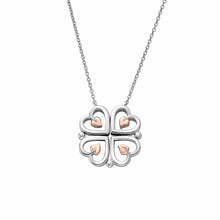 Load image into Gallery viewer, Tree of Life® Heart Necklace, Sterling Silver & Welsh Gold