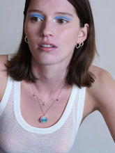 Load image into Gallery viewer, North Star Topaz Amulet Necklace, Sterling Silver