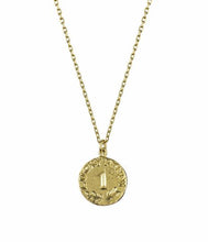 Load image into Gallery viewer, Teeny Tiny Lucky Penny Necklace, 18ct Yellow Gold