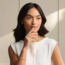 Load image into Gallery viewer, Beachcomber Layered Necklace with Pearl, 9ct Yellow Gold & Welsh Gold