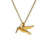 Load image into Gallery viewer, Hummingbird necklace, Goldplate