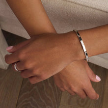 Load image into Gallery viewer, Tree of Life® Insignia Slim Bangle, Sterling Silver & Welsh Gold