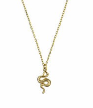Load image into Gallery viewer, Teeny Tiny Snake Necklace, 18ct Yellow Gold