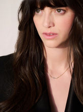 Load image into Gallery viewer, Solid Gold and Diamond Lightning Bolt Necklace