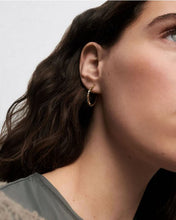 Load image into Gallery viewer, Lotus Hoops, Goldplate