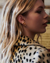 Load image into Gallery viewer, Electric Love Heart Hoop Earrings, Goldplate