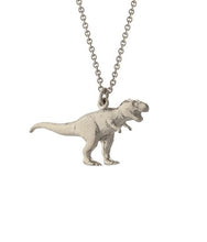 Load image into Gallery viewer, Tyrannosaurus Rex Necklace, Sterling Silver