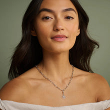 Load image into Gallery viewer, Insignia Sterling Silver Charm Necklace, Sterling Silver & Welsh Gold