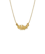 Load image into Gallery viewer, In-Line Plume Necklace, 18ct Yellow Gold