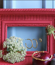 Load image into Gallery viewer, Pine Twig Hoop Earrings, Goldplate