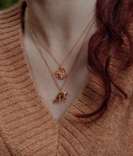 Load image into Gallery viewer, Grazing Doe Necklace, Goldplate