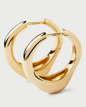 Load image into Gallery viewer, Riba Hoops, Goldplate