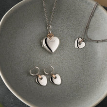 Load image into Gallery viewer, Cariad® Locket, Sterling Silver & Welsh Gold