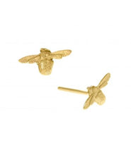 Load image into Gallery viewer, Itsy Bitsy Bee Studs, 18ct Yellow Gold