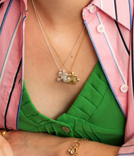 Load image into Gallery viewer, Floral Puzzle Piece Necklace, Sterling Silver