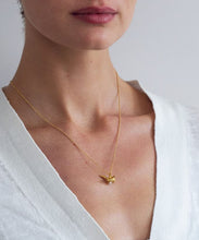 Load image into Gallery viewer, Flying Bee Pearl Necklace, Sterling Silver