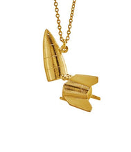 Load image into Gallery viewer, Rocket Locket, Goldplate