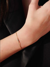 Load image into Gallery viewer, Solid Gold and Diamond Lightning Bolt Bracelet