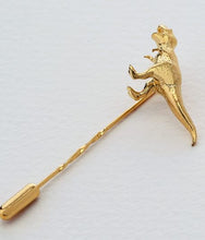 Load image into Gallery viewer, T-Rex Tie Pin, Goldplate