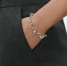 Load image into Gallery viewer, Offspring Link Bracelet Medium/Large, Sterling Silver