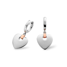Load image into Gallery viewer, Cariad® Drop Earrings, Sterling Silver & Welsh Gold