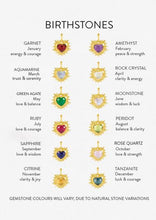 Load image into Gallery viewer, Electric Love Sapphire Heart Necklace, Goldplate