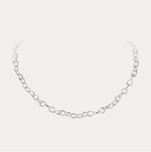 Load image into Gallery viewer, Offspring Thin Graduated Link Necklace, Sterling Silver