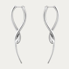 Load image into Gallery viewer, Mercy Long Dangle Earrings, Sterling Silver