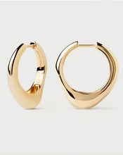 Load image into Gallery viewer, Riba Hoops, Goldplate