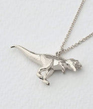 Load image into Gallery viewer, Tyrannosaurus Rex Necklace, Sterling Silver