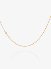 Load image into Gallery viewer, Solid Gold and Diamond Lightning Bolt Necklace