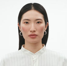 Load image into Gallery viewer, Infinity Hoop Earrings Small, Sterling Silver