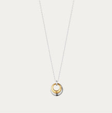 Load image into Gallery viewer, Curve Pendant, Sterling Silver & 18ct Yellow Gold
