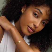 Load image into Gallery viewer, Nature's Wonder Honey Bee Stud Earrings, 9ct Yellow Gold & Welsh Gold