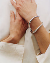 Load image into Gallery viewer, Offspring Bangle with Charm, Sterling Silver