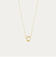 Load image into Gallery viewer, Love Leaf Heart Pendant, 18ct Yellow Gold