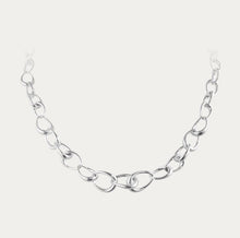 Load image into Gallery viewer, Offspring Graduated Link Necklace, Sterling Silver