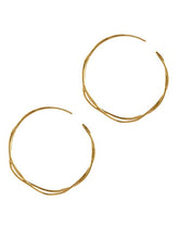 Load image into Gallery viewer, Fine Twist Hoop Earrings, Gold