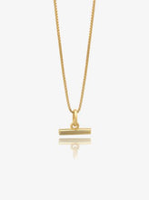 Load image into Gallery viewer, Mini T-Bar Necklace, Goldplate