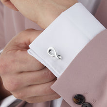 Load image into Gallery viewer, Infinity Cufflinks, Sterling Silver