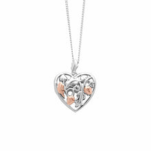 Load image into Gallery viewer, Royal Clogau® Oak Leaf Locket, Sterling Silver & Welsh Gold