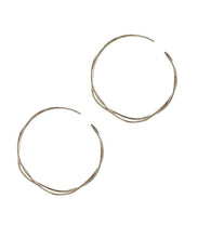 Load image into Gallery viewer, Fine Twist Hoop Earrings, Sterling Silver