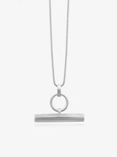 Load image into Gallery viewer, Ridged T-Bar Necklace, Sterling Silver