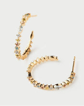 Load image into Gallery viewer, Lotus Hoops, Goldplate